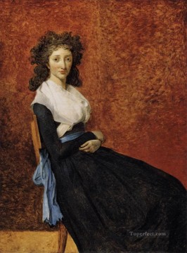  David Oil Painting - Madame Trudaine Neoclassicism Jacques Louis David